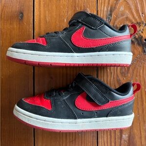 Nike Kids Black and Red Sneakers